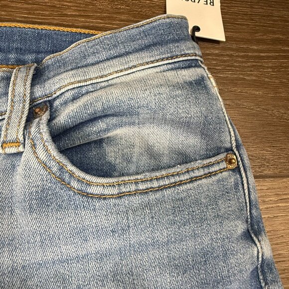 Re/Done Mid-Rise Stovepipe Women's Jeans Size 29 Hacienda NWT Designer Denim - Picture 15 of 16